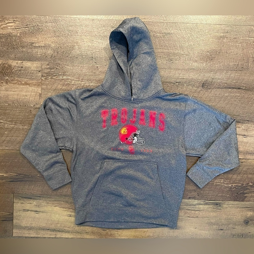 USC Youth Football Sweatshirt Size L - Picture 1 of 4